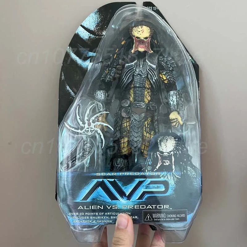 Alien Figure Celtic Predator Masked Scar Predator Figure Alien Action Figure Model Toys Joint Movable Doll Christmas Present