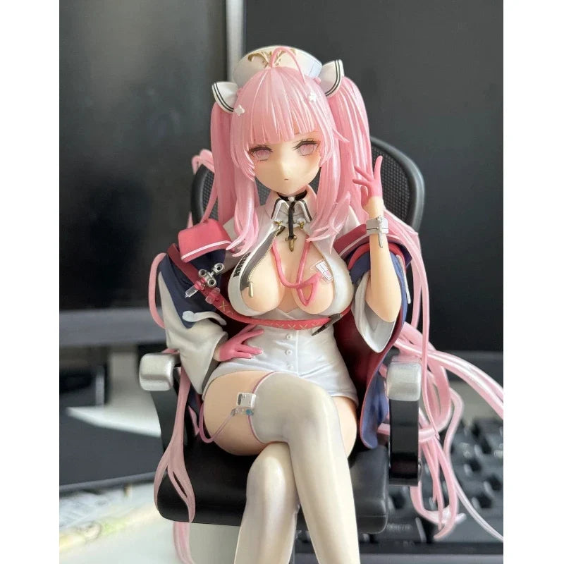 22cm ‌Azur Lane Figure Hms Perseus Nurse Uniform Beautiful Girl Anime Collectible Model Desktop Decorations Holiday Gift Toy