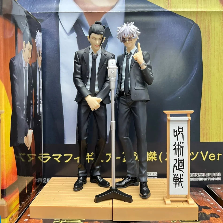 15cm Jujutsu Kaisen Anime Figure Satoru Gojo Geto Suguru Suit Ver. Action Figure Figurine Collection Model Doll Toys