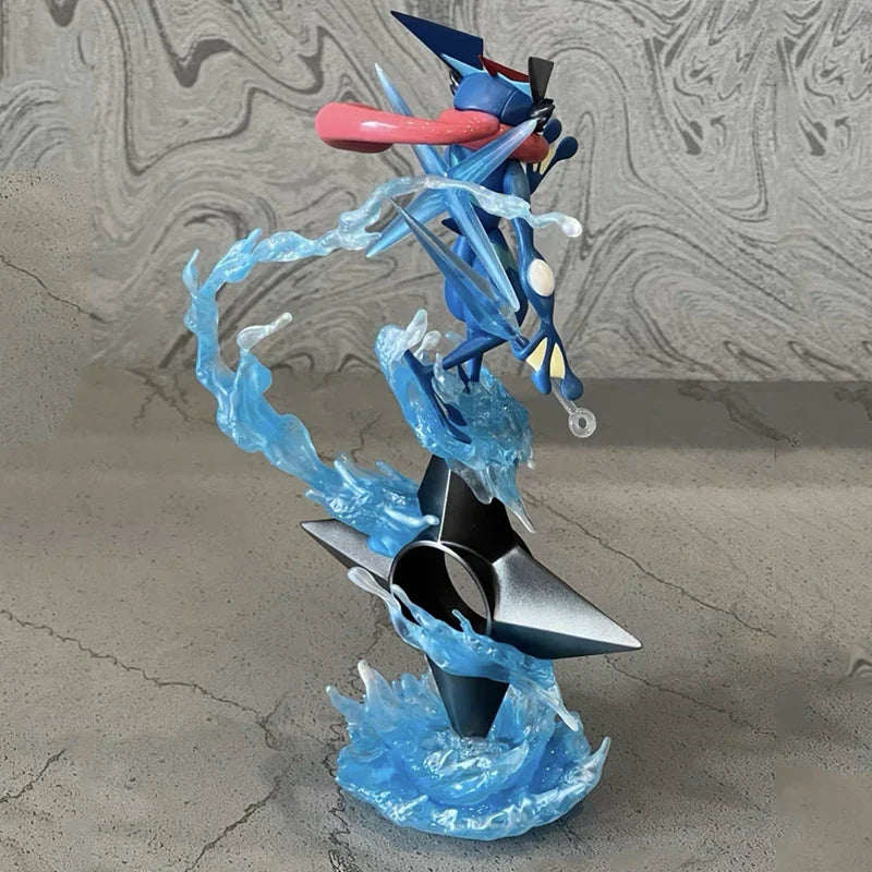 Greninja Figures Anime Figure Gk Water Shuriken Pvc 20cm Figurine Statue Collection Cute Model Doll Children Holiday Toy Gift