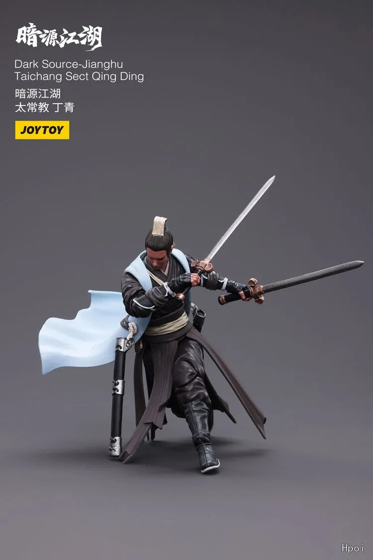 In Stock Original JOYTOY Dark Source-JiangHu Taichang Sect Qing Ding 1/18 Brand Figure Model Toys Gifts Collection Ornaments