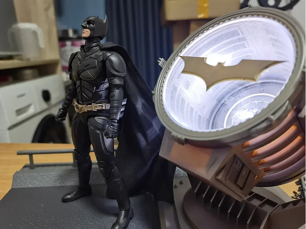 [In Stock] Batman the Dark Knight Trilogy Assembly Series Bat Signal light Battle Suit Action Figure Figurine Gifts Toys
