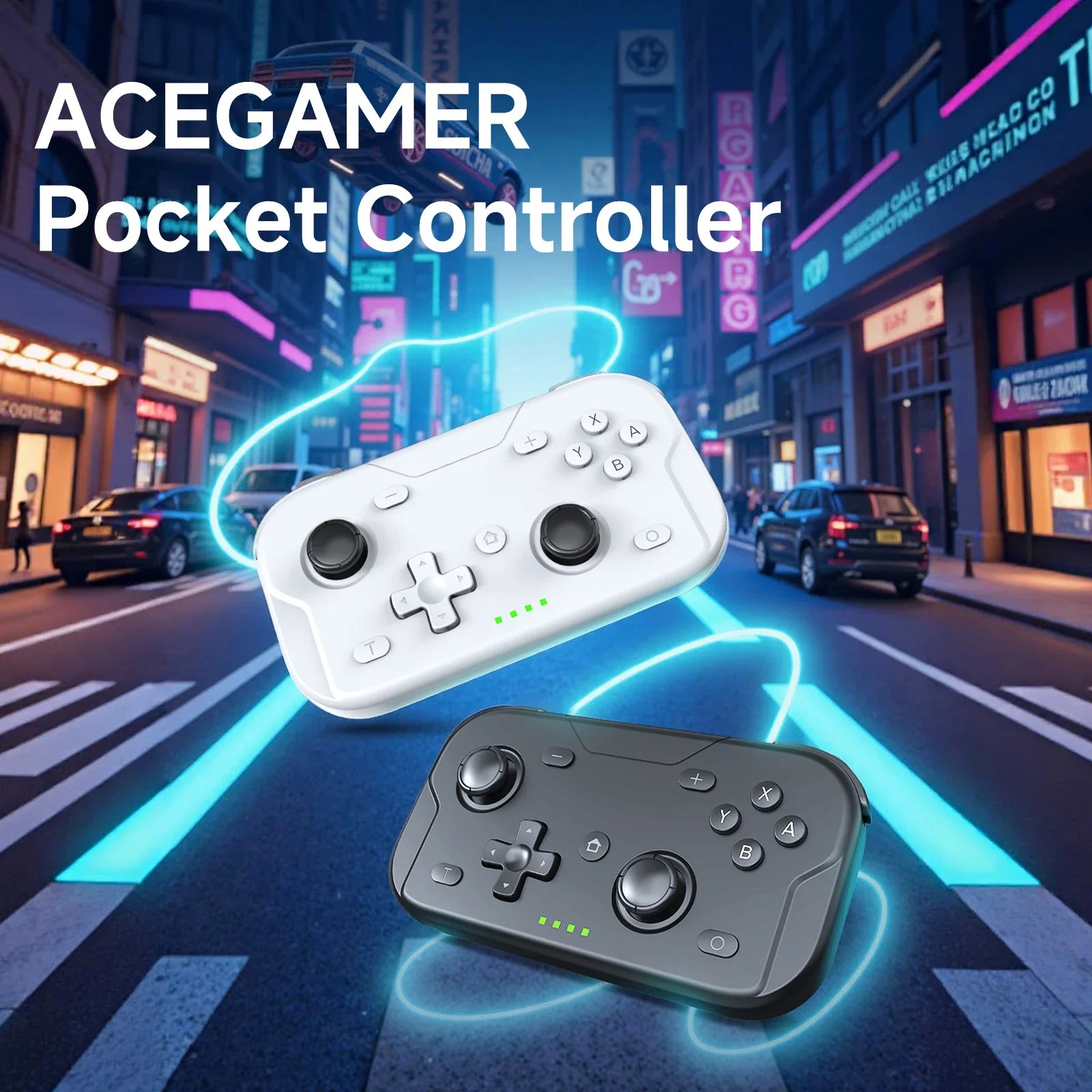 AceGamer Pocket Game Controller Portable Hall Joysticks 1000Hz Bluetooth Gamepad for Switch/Switch2/Android/iOS/PC/Steamdeck