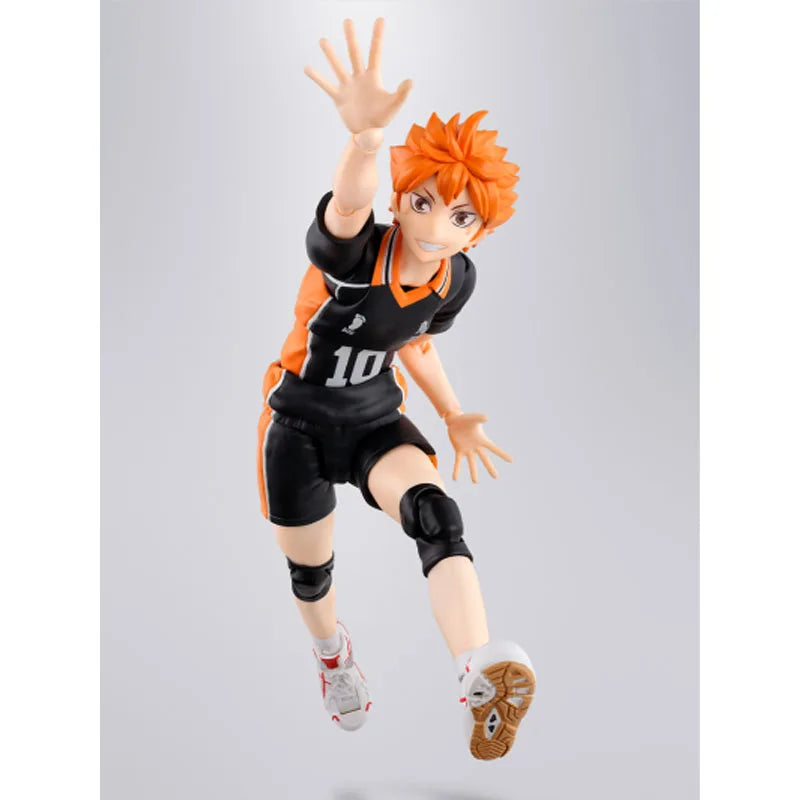 In Stock Genuine Bandai Haikyuu Model Kit SHF Shoyo Hinata Karasuno Anime Action Figure Collection Finished Model Boys Toys Gift