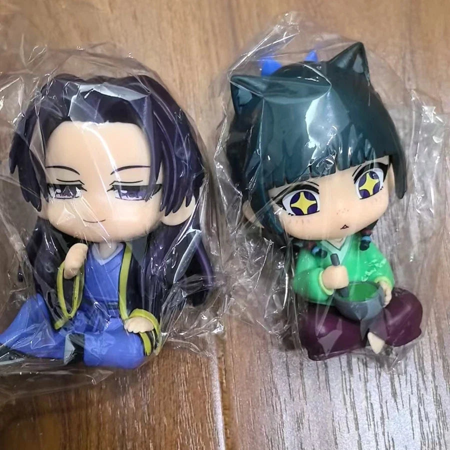 11cm Kusuriya no Hitorigoto Anime Figure Q Version Maomao Action Figure Kawaii Sitting Jinshi Figurine PVC Collection Model Toys
