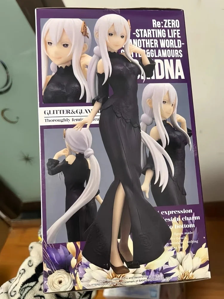 Original elCOCO Emilia Ram Rem Jewel Princess Re 1/7 Anime Figure Model Toy