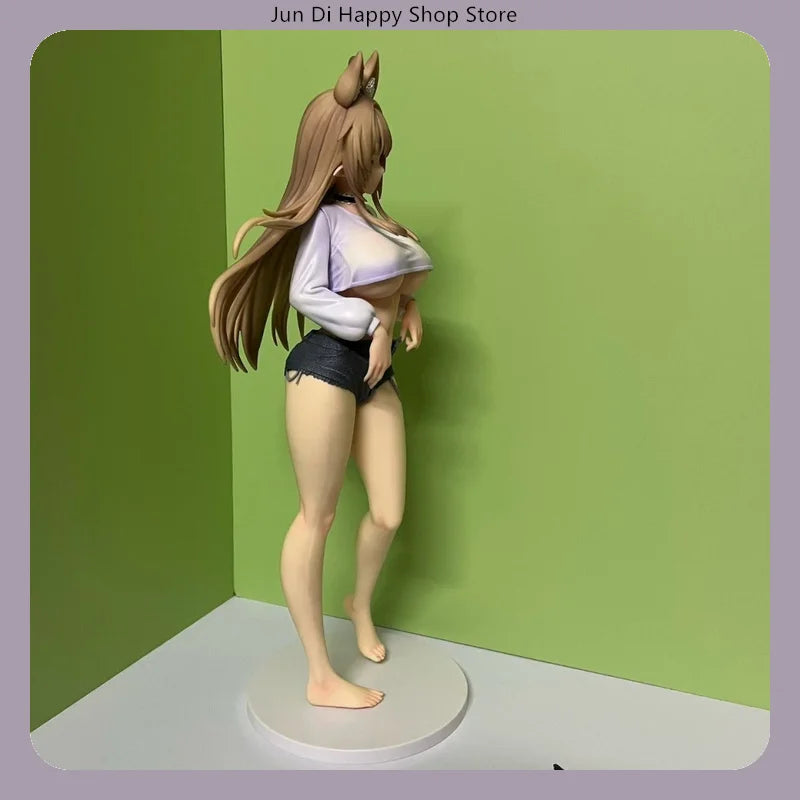 45cm Elf Girl Bunny Girl Standing Pose Anime Figure Model Statue Collection Desktop Decoration Ornament Toy Gift for Fans