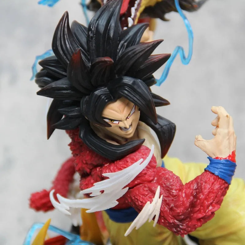 45cm Dragon Ball Figure Son Goku Super Saiyan Double-headed Eagle Anime Collectible Model Desktop Ornaments Holiday Gifts Toys