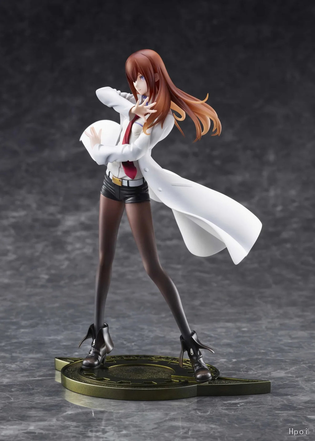 22.5CM Anime Steins;Gate Makise Kurisu Dream Tech Figure 1/7 White Coat Style Standing model toy doll Aciton Figure PVC