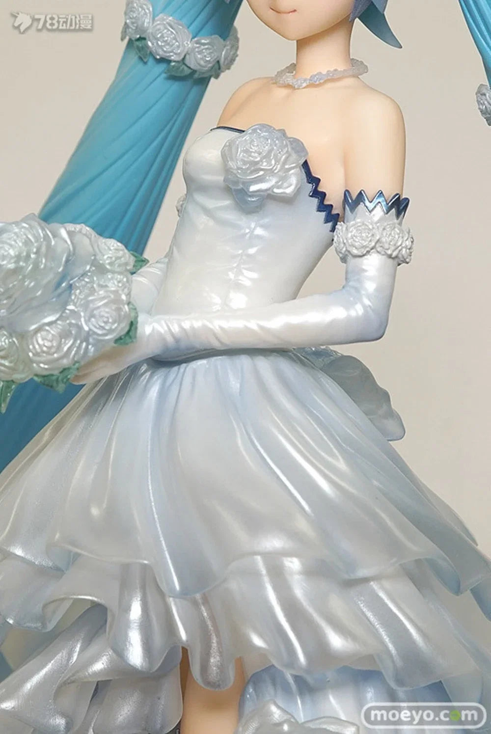 20CM Anime Hatsune Miku Figure 1/7 Wedding Dress Ver Flower Wedding Model Toy Gift Collection Action Figure PVC