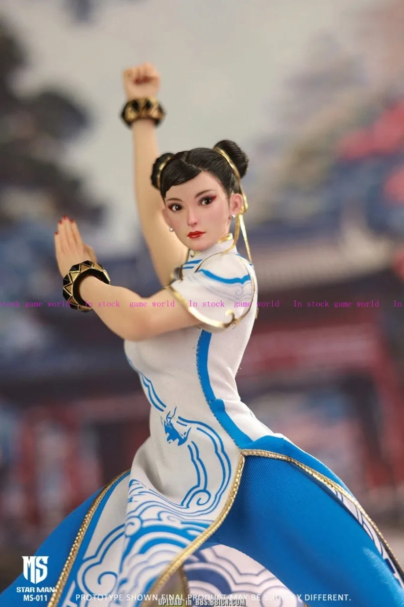 In Stock STARMAN MS-011 ChunLi MS 011 Female fighter 1/6 Adjustable eyes Action Figure Toys Collectible