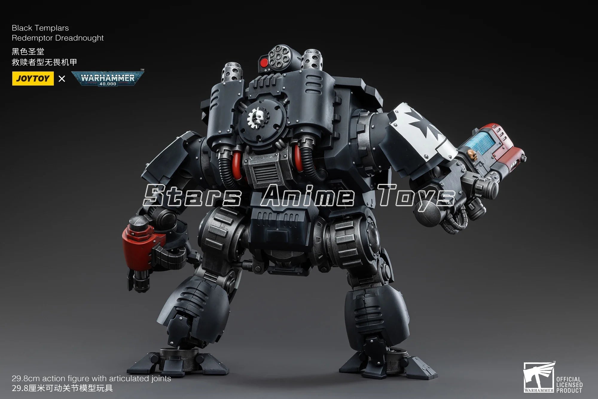 JOYTOY Warhammer 40000 Black Templars Redemptor Dreadnought 1/18 Action Fique Original
