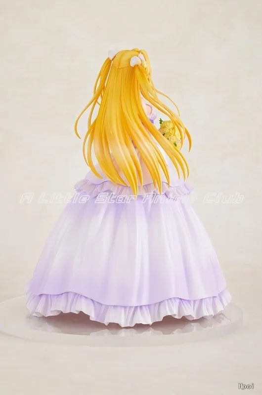 Original KADOKAWA CAworks To Love-Ru Darkness Golden Darkness Wedding Dress Animation Figures Model Toys