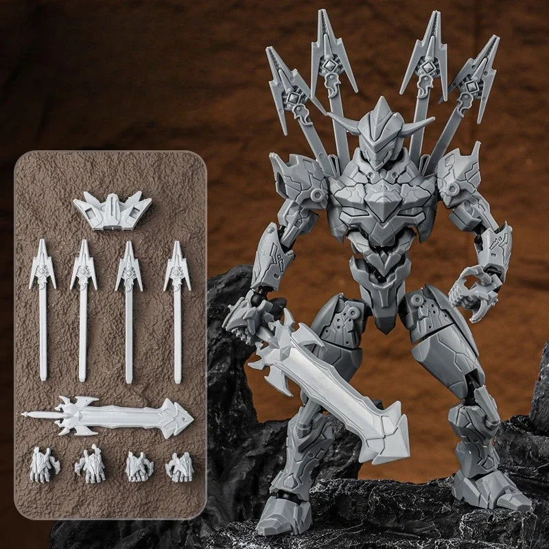 Blade Building Block Human Figure Doll Model Assembly Machine Armor Movable Joint Human Simulation Doll Children's Toy Gift