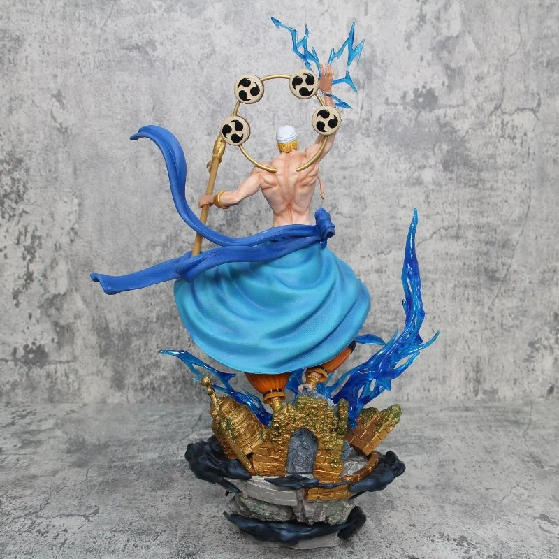 Anime One Piece Figure Thunder God Enel Rumble-Rumble Fruit User Action Figure Toys Statue Collection Decoration Birthday Gifts