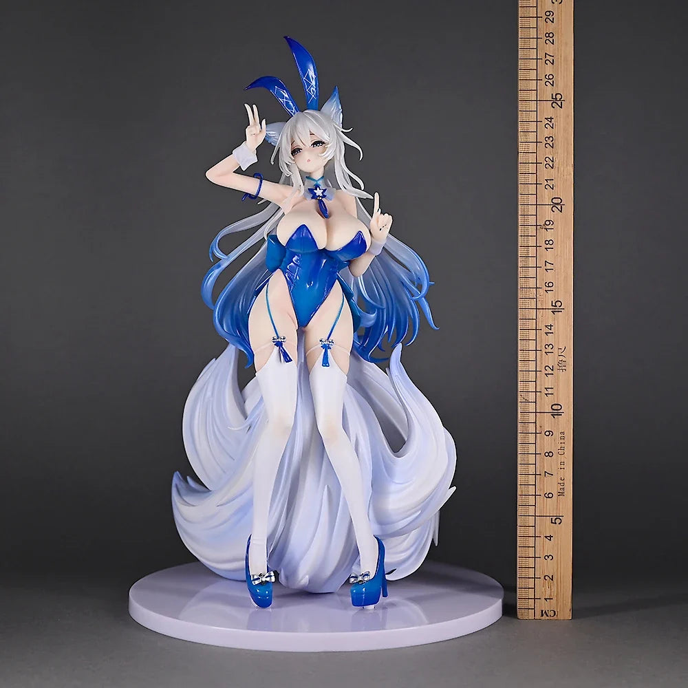 New 24cm Azur Lane Figure Shinano Anime Fox Girl Pvc Action Figure Toy Game Azur Lane Statue Adult Collectible Model Doll Gifts