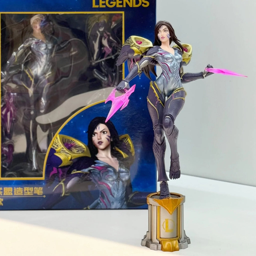 22cm League Of Legends Anime Figurine Luxanna Crownguard Lux Kaisa Jinx Action Figure Tiktok Hot Chrismas Gifts Cool