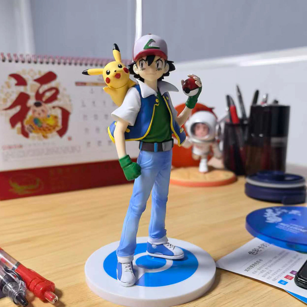 18cm Ash Ketchum Figure Misty Anime Figurine Brock Action Figures Pvc Gk Collection Statue Model Decoration Room Desk Toys Gifts