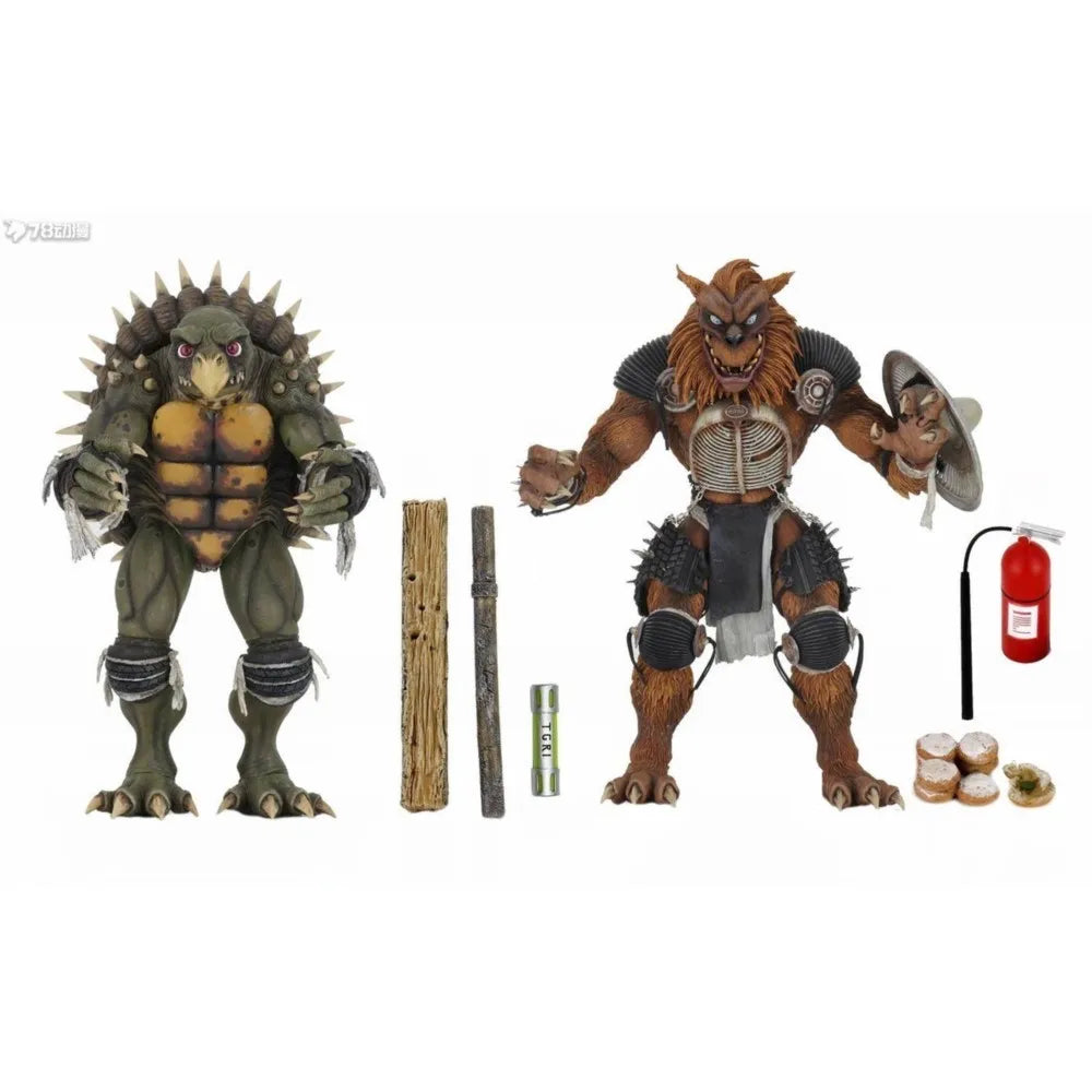NECA 54127 Toys Teenage Mutant Ninja Turtles The Secret Of The Ooze Tokka & Rahzar 2 Pack 18 cm Action Figure Original Doll TMNT