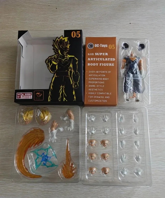 In Stock OCTOYS Dragon Ball Vegetto Super Saiyan SHF 3.0 Body Movable Figure Model Collection Toy Gift