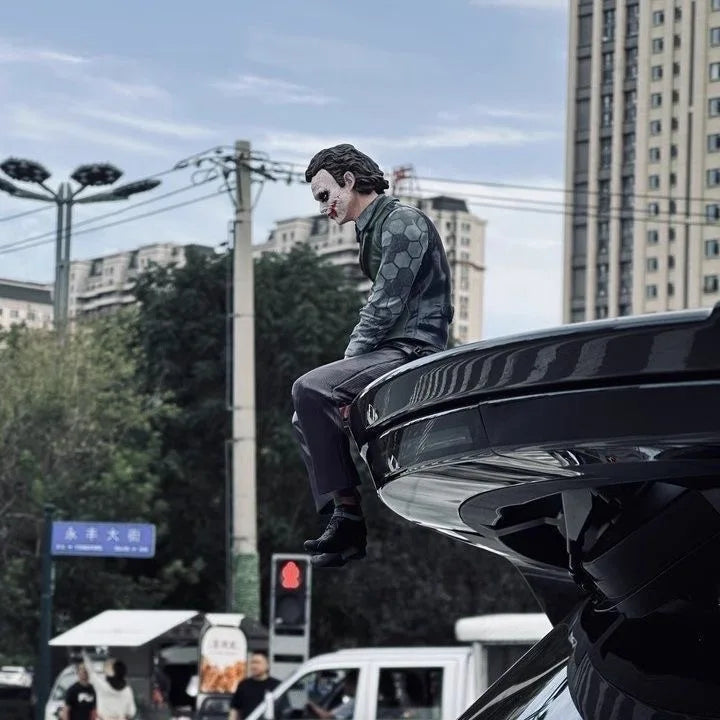 New Joker Heath Ledger Action Figures Car Roof Decoration Portable Wild Mask Statue Model Car Doll Toy Collection Christmas Gift