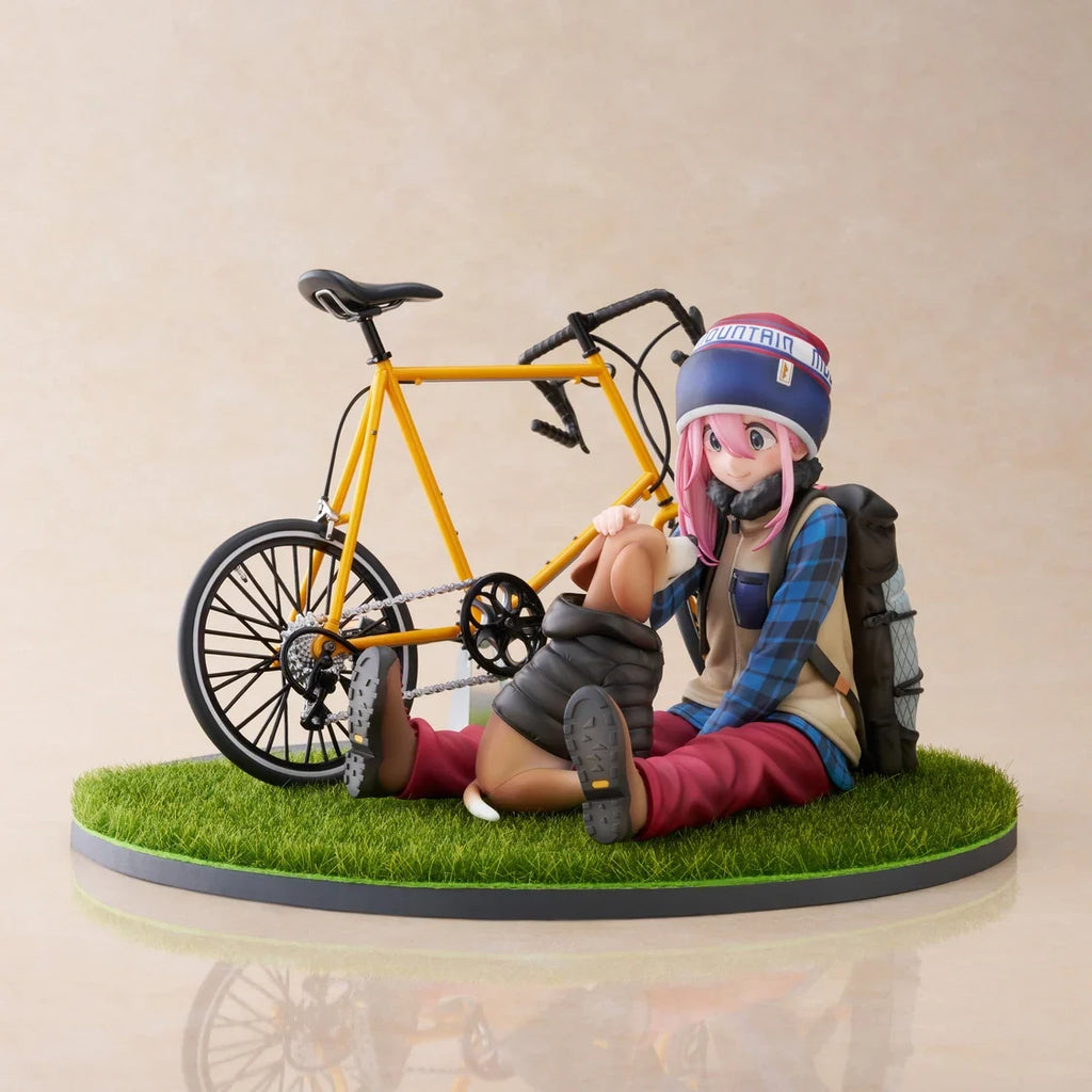 Original FuRyu F:NEX Kakamigahara Nadeshiko Swing Camping PVC Anime Figure Collectible Model Statuette Ornaments Model Gifts Toy
