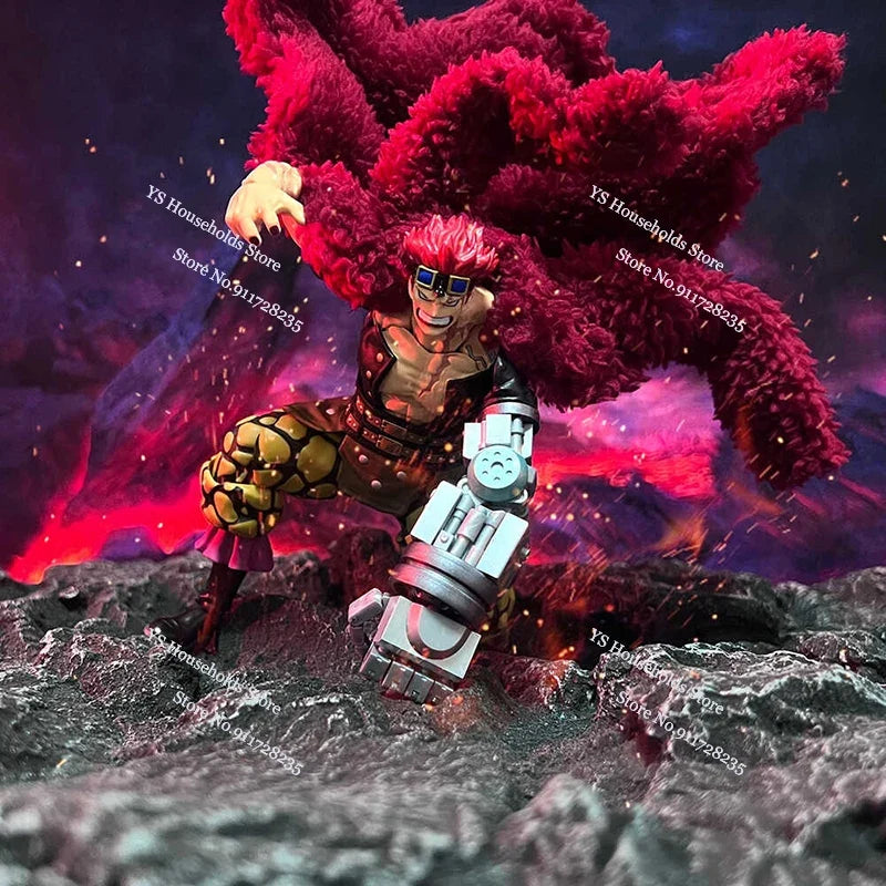 1/12 Eustass Kid Strong Man Soldier Mini Dark Red Long Cloak Cape Toys Accessory For 6" Shf Anime One Piece Action Figure Decor