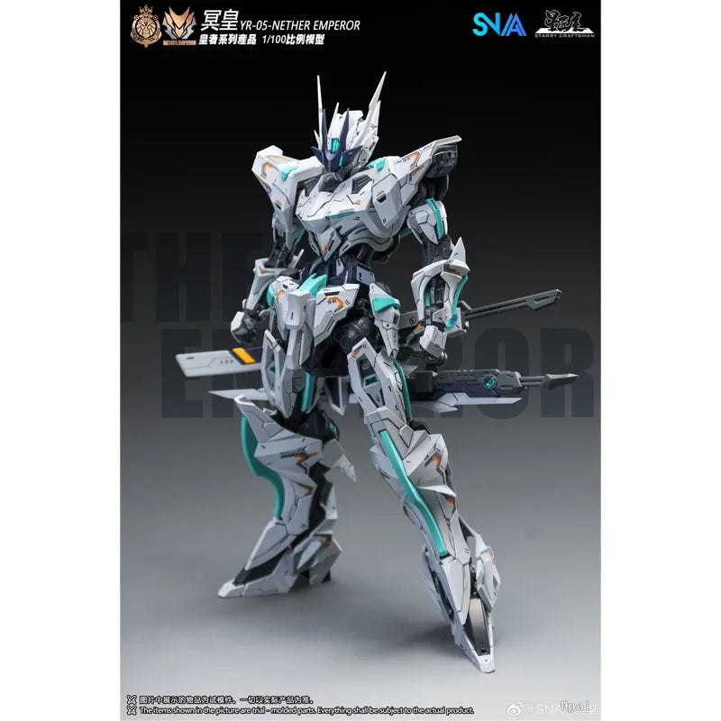 SNAA Original In Stock Model Kit 1/100 YR-05 Nether Emperor A.P Anime Action Figure Assembly Model Toys for Boys Christmas Gifts