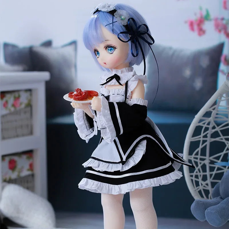 OUENEIFS Xiongmei Puppe BJD 1/4 Anime Comic Dienstmädchen Hochbewegliche Re Zero Kugelgelenkpuppe Oueneifs