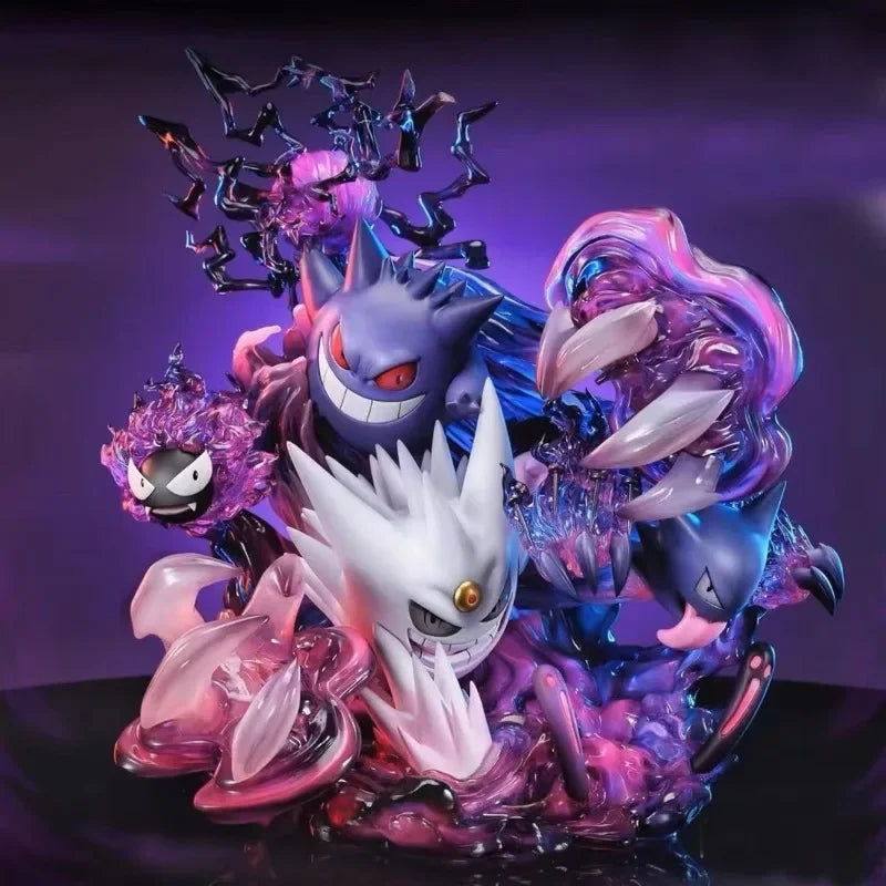 New 29cm Pokémon Gengar Anime Figure Model Fantasy House Evolutionary Group Version Desktop Decoration Collection Gift Toys Kids
