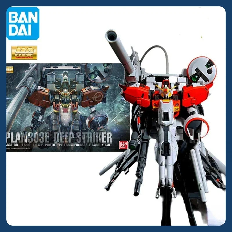 In Stock Bandai Genuine Anime MG 1/100 Deep Striker Gundam Action Figure Assembly Toys Gift Collectible Model Ornament