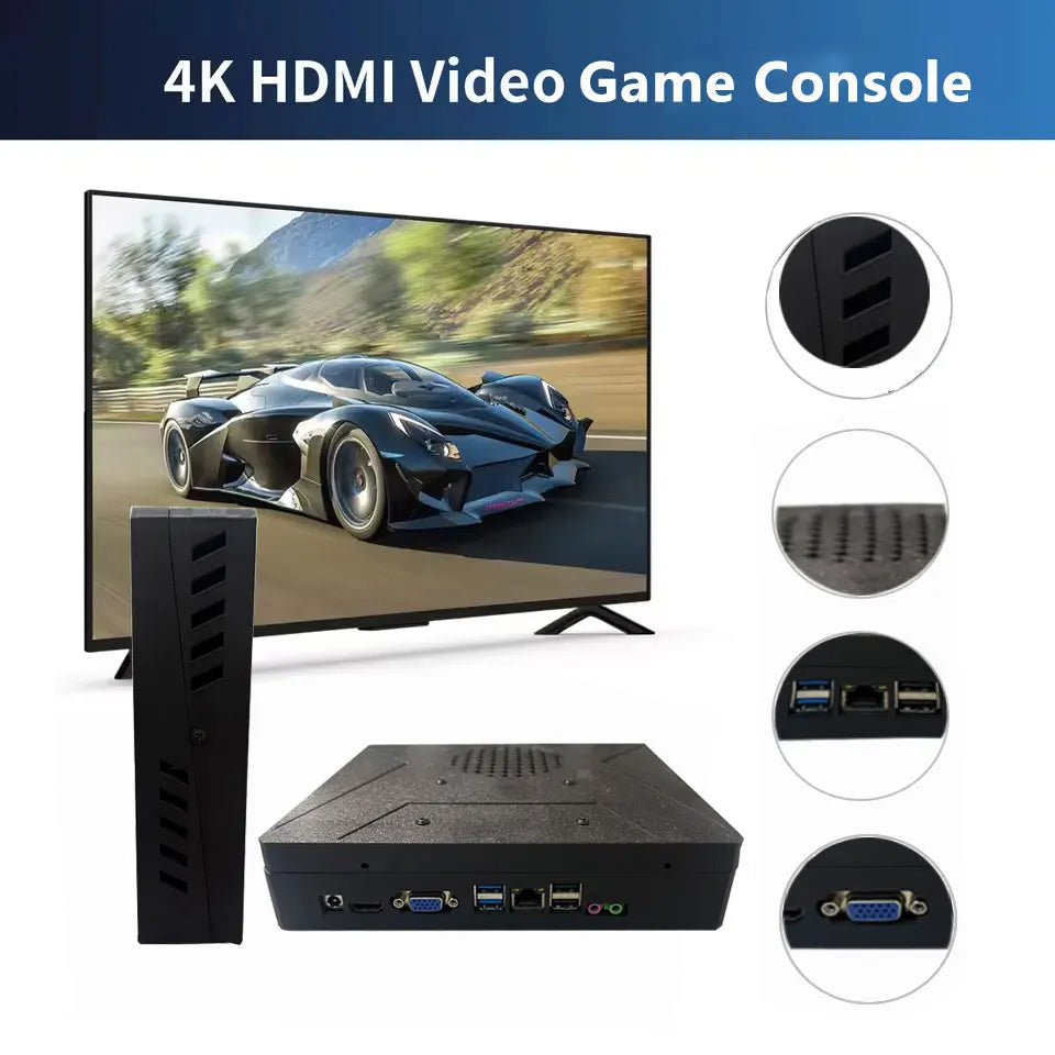 LZAKMR NEW Upgrade S1 Game Box Dual System Windows11 2TB Game System 99999+GAME For SWITCH PS2 PS3 WII SS GAMECUBE Sega Saturn