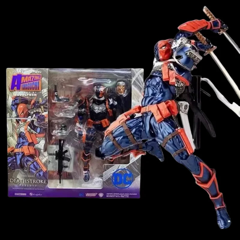 Deathstroke Yamaguchi Style Anime Figure 17cm Joint Mobility Action Figurescollection Model Desktop Decor Gift Toy Custom Gifts