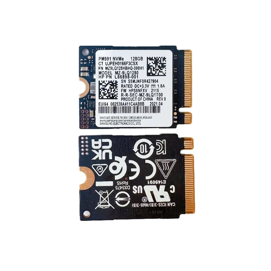 Samsung M.2 2230 SSD PM991a 128GB 256GB 1TB PM991 128GB Internal Solid State Drive PCIe 3.0x4 NVME SSD For Laptop Camera PSP