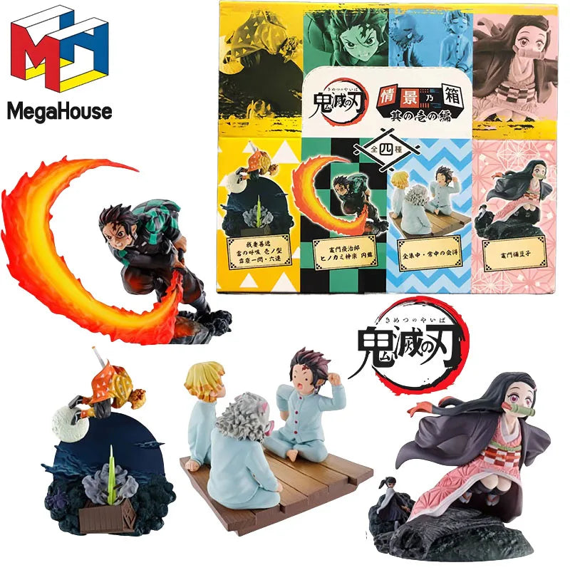 MegaHouse Original Demon Slayer Animefigur Kamado Tanjirou Kanao Tsuyuri Kinder Weihnachtsgeschenk Sammlung Actionfiguren Modell