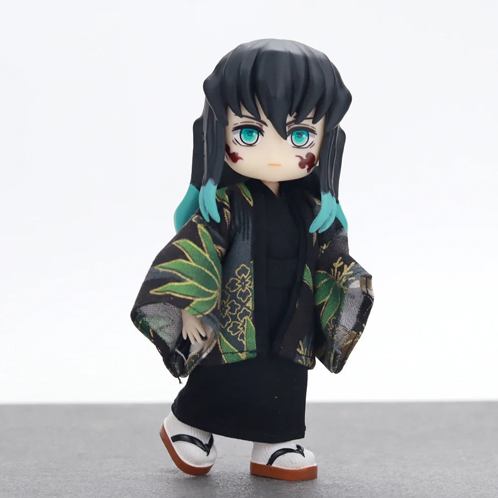 Demon Slayer OB11 Doll Mitsuri Kanroji Muichiro Tokito BJD Movable Joints Anime Figures Complete Full Set Anime Merchandise Toy