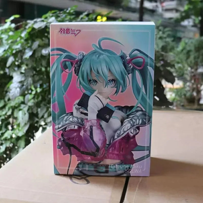 24cm Anime Hatsune Miku Action Figures Beautiful Girl Trendy Singer Figures Model Toys Kawaii Doll Children's Christmas Present