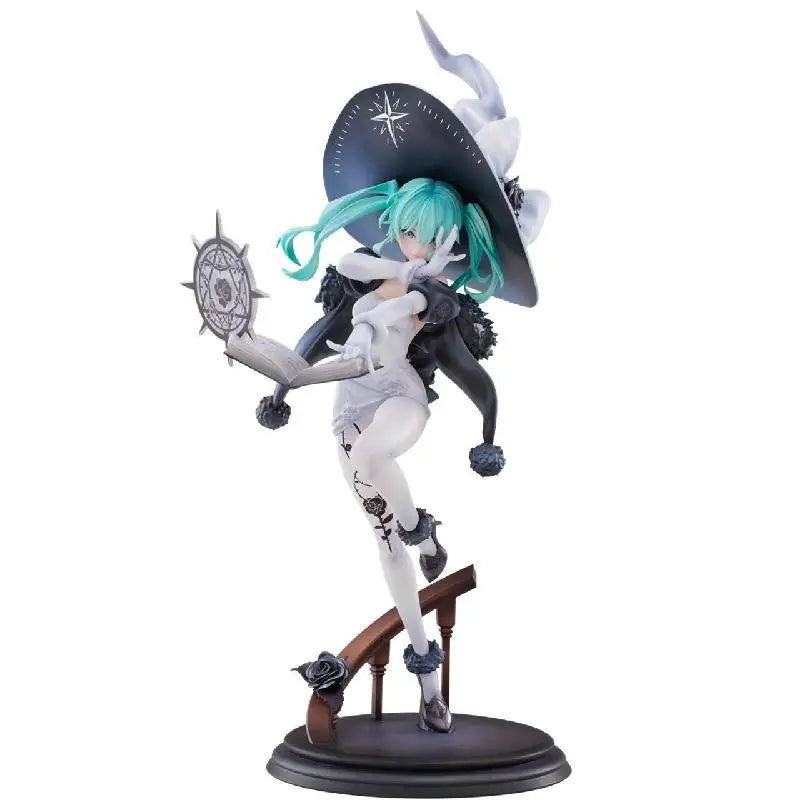 Original Ribose Rise Up Hatsune Miku Figure Battle Witch Ver Action Figurine Genuine Anime Pvc Model Statue Toy Xmas Gift