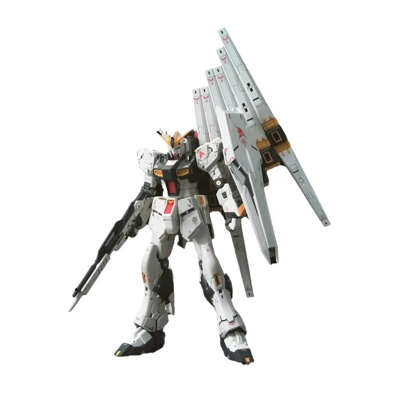 Bandai Original GUNDAM Anime Model RG 1/144 RX-93 VGUNDAM Action Figure Assembly Model Toys Collectible Ornaments for Children