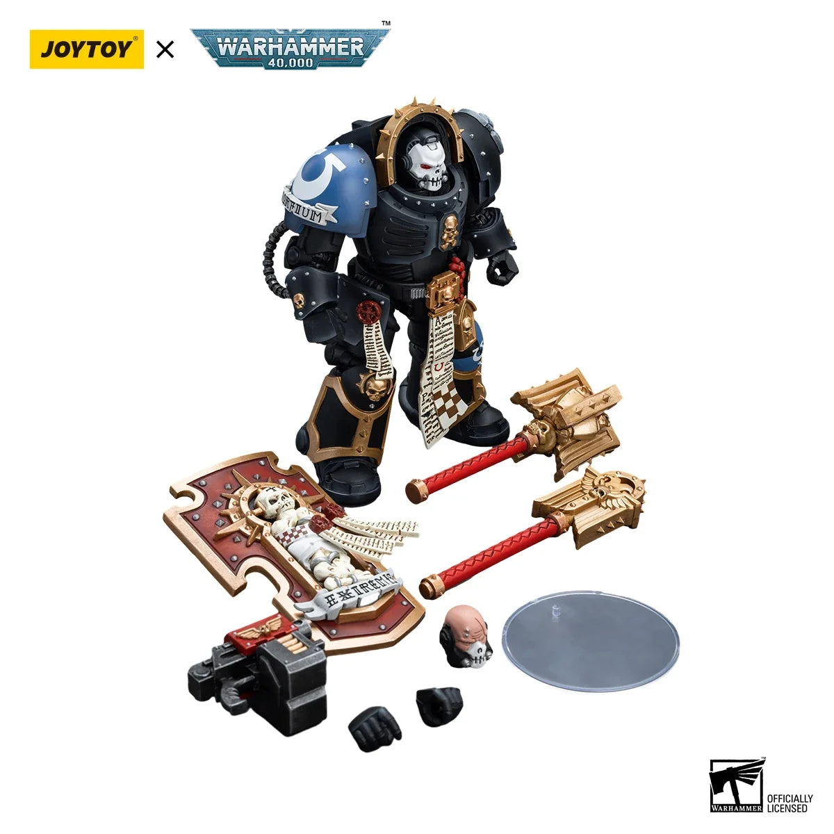 1/18 JOYTOY Action Figure 40K Ultramarines Chaplain in Terminator Armour Re-issue Version Anime Model Toy