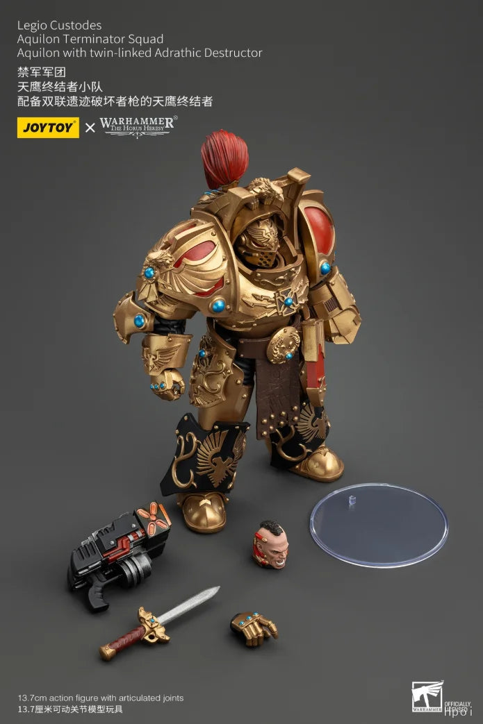 In Stock Original JOYTOY Warhammer 40K Legio Custodes Aquilon Terminator Squad  1/18 Action Figure Model Toy Gift Collection