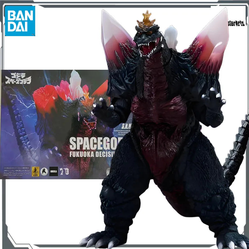 Bandai Original S.H.MonsterArts Godzilla Vs Space Godzilla Space Godzilla Fukuoka Duel Edition Model Toys Model Gifts for Boys