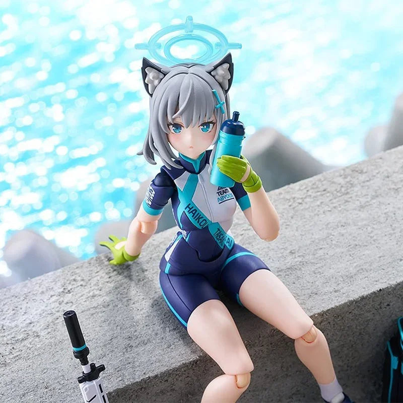 Original Max Factory Blue Archive Sunaookami Shiroko Figma #644-DX Cycling DX Edition Anime Garage Kit Action Figure Toy Model