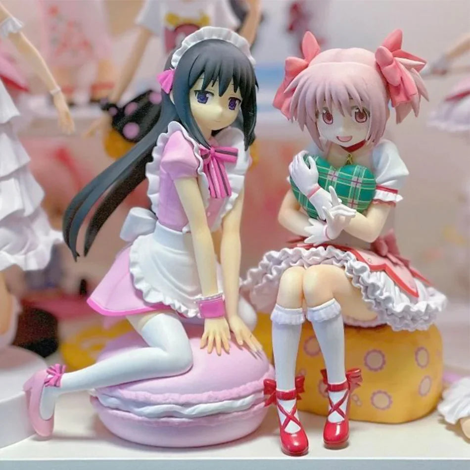 14CM Puella Magi Madoka Magica Aniem Figure Kaname Madoka Magic Girl PVC Decor Action Figures Model Anime Cartoon Model Toy Gift