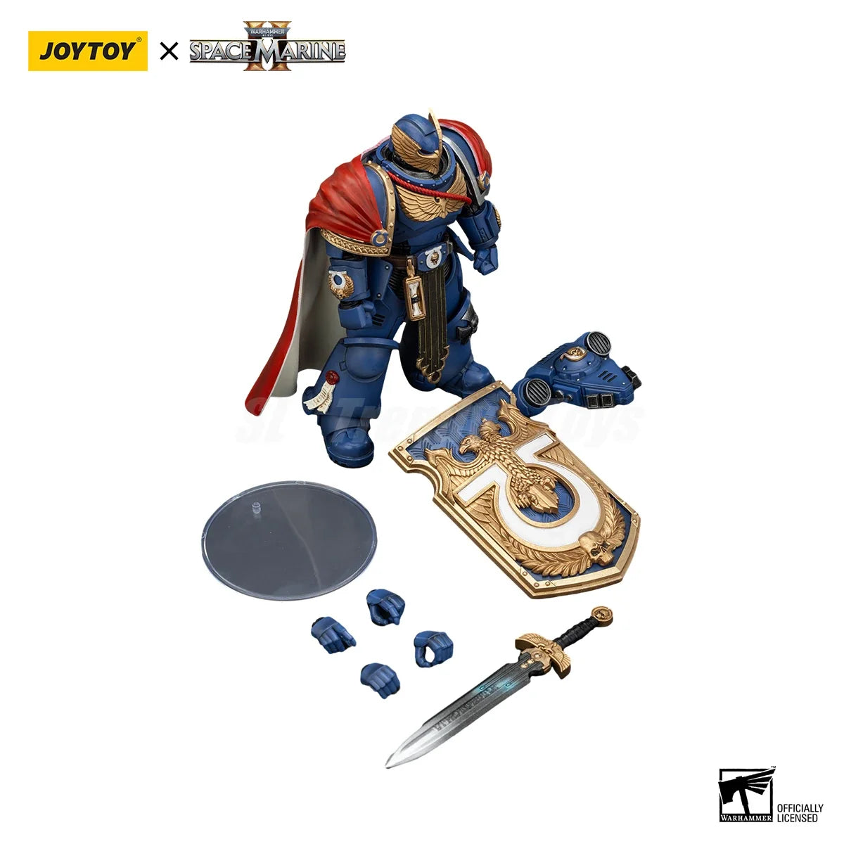 JOYTOY Warhammer 40K 1/18 Action Figure Ultramarines Victrix Honour Guard Storm Shield And Power Sword Toys Model