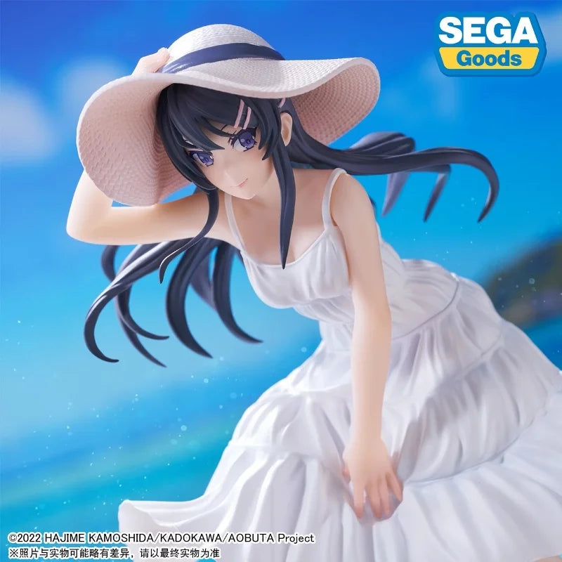 Original Sega Luminasta Anime Aobuta Sakurajima Mai Action Figure Model Summer Dress Mai Senpai Pvc Anime Model Doll Toys Gifts