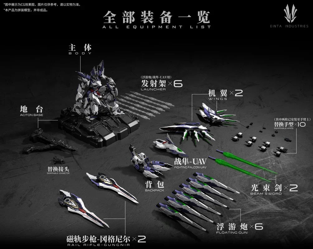 In Stock EINTA INDUSTRIES SKY DEFENDER Level-Ultimate NPCM-017 Assembling Model Mecha Model Pvc Toys Oversize 1/72
