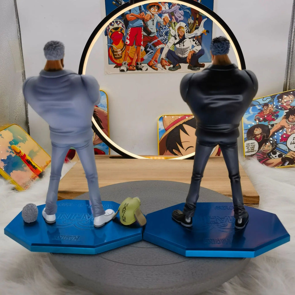 POP One Piece Figure Monkey.D.Garp 26CM Anime PVC Action Figure Toys 3 Heads Garp Statue Kapu Figure Collectible Model Doll Gift