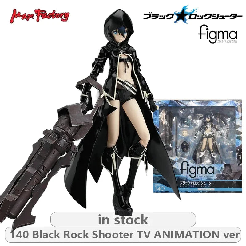 Max Factory Original FIGMA Black Rock Shooter  Series SP041 Black Rock Shooter\SP040 BRSB Anime Action Figure Model Toys