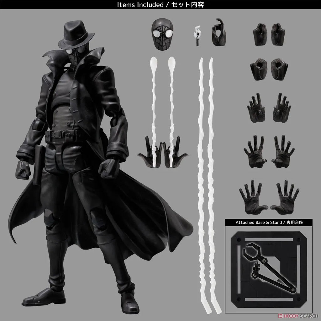 Spider Man Noir Peter Parker Ultimate Spider Man Earth-90214 Darkness Black Marvel legend SHF Toys Action Figure Model Kids Gift